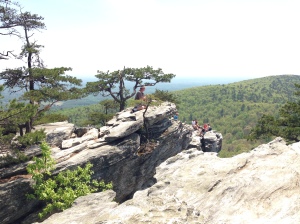 Bill on top of a peak in Stokes County, NC