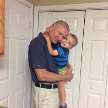 Both of them love their PePaw very much! The oldest one wouldn't cooperate for a photo but this one makes up for it!